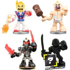 آکدو جنگجو پک 3 تایی فیگور های Akedo به همراه 1 فیگور سورپرایزی مدل جنگجوی سیاهپوش, image 2