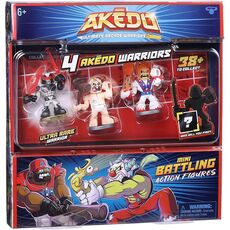 آکدو جنگجو پک 3 تایی فیگور های Akedo به همراه 1 فیگور سورپرایزی مدل جنگجوی سیاهپوش, image 