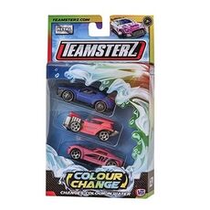 پک 3 تایی ماشین های تغییر رنگ دهنده Teamsterz مدل آبی نارنجی صورتی, تنوع: 1417295-Orange, image 