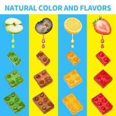 پاستیل 64 گرمی طرح بلاک ساختنی 4 بعدی Amos, image 4