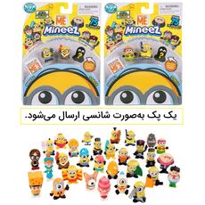پک شانسی 3 تایی مینی فیگور مینیون ها Despicable Me, image 
