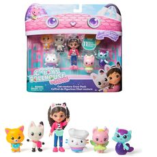 پک 6 تایی فیگورهای گبی و گربه های ماجراجو به همراه اکسسوری Gabby’s Dollhouse, image 