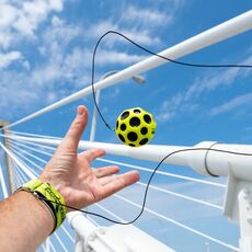 مون بال اورجینال به همراه مچ بند Waboba مدل زرد, image 