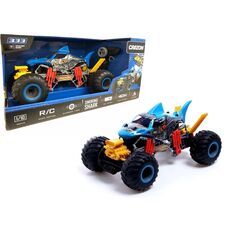 ماشین کنترلی دودزا Smoking Shark طرح کوسه Crazon با مقیاس 1:10, image 