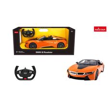 ماشین کنترلی بی ام و i8 Roadster نارنجی راستار با مقیاس 1:12, image 