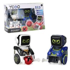 ست مسابقه ربات های فوتبالیست KICKABOT مدل آبی و سفید, تنوع: SL88549-White, image 