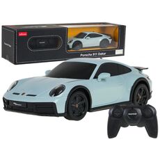 ماشین کنترلی پورشه 911 داکار سبز یشمی راستار با مقیاس 1:24, image 