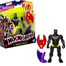 فیگور 12 سانتی پلنگ سیاه سری MixMashers مارول, تنوع: F9268-Black Panther, image 