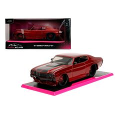 ماشین فلزی شورلت Chevelle SS سری Pink Slips مدل قرمز با مقیاس 1:24, image 