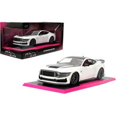 ماشین فلزی فورد موستانگ Dark Horse سری Pink Slips مدل سفید با مقیاس 1:24, image 