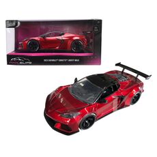 ماشین فلزی شورلت کوروت Liberty Walk سری Pink Slips مدل قرمز با مقیاس 1:24, image 