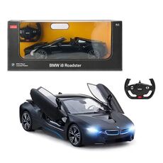 ماشین کنترلی بی ام و i8 Roadster مشکی راستار با مقیاس 1:12, image 