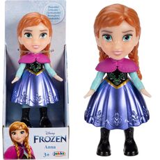 عروسک 8 سانتی پرنسس آنا با دامن بنفش Disney Frozen, image 