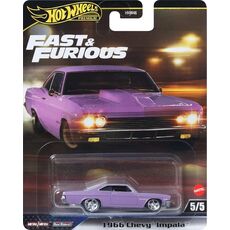 پک تکی ماشین Hot Wheels Premium سری Fast and Furious مدل 1966 Chevy Impala, image 