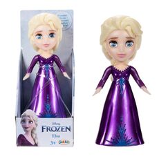 عروسک 8 سانتی پرنسس السا با لباس بنفش Disney Frozen, image 