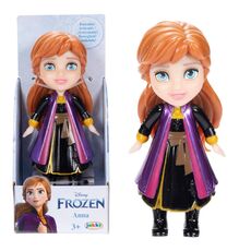 عروسک 8 سانتی پرنسس آنا با لباس بنفش Disney Frozen, image 
