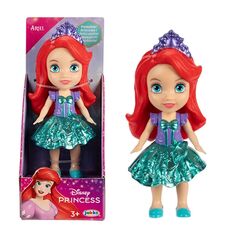 عروسک 8 سانتی پرنسس اریل با دامن Disney Princess, image 