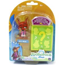 پک 2 تایی فیگورهای 5 سانتی Zootropolis 2 مدل نیک وایلد, تنوع: ZOTP0059-Nick, image 