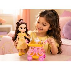 عروسک 35 سانتی پرنسس بل به همراه ترولی چای خوری Disney Princess, image 
