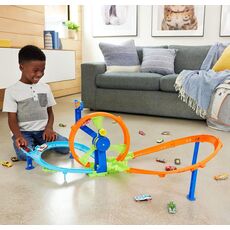 پیست ماشین‌های Hot Wheels سری Stunt Tracks مدل Rapid Launch & Loop, image 