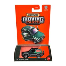 پک تکی ماشین Match Box سری Moving parts مدل 1991 Mitsubishi Pajero, تنوع: FWD28-Pajero, image 