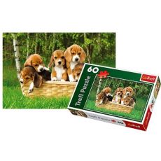 پازل 60 تکه ترفل مدل Beagle Puppies, image 3