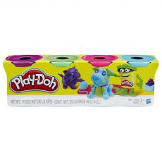 پک 4 تایی خمیربازی Play Doh (بنفش-سبز-صورتی-آبی), تنوع: B5517EU4-4 Colors Pet, image 