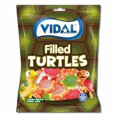 پاستیل 90 گرمی لاک‌ پشت مغزدار با طعم میوه‌ های متنوع Vidal, image 