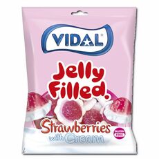 پاستیل 85 گرمی توت فرنگی با مغز خامه Vidal, image 
