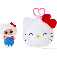 عروسک پولیشی دو رو LOL Surprise سری Loves Hello Kitty همراه با جاکلیدی, image 