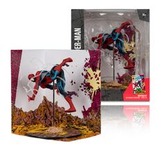 فیگور کلکسیونی 17 سانتی اسپایدرمن شگفت انگیز مارول با مقیاس 1:10 McFarlane Toys, تنوع: 14855-Spider-Man, image 