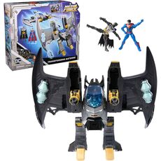 ست 2 در 1 بتوینگ 35 سانتی تبدیل شونده به همراه فیگور بتمن و سوپرمن DC Comics, image 