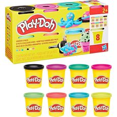 پک 8 تایی خمیربازی Play Doh مدل رنگ های شاد, image 