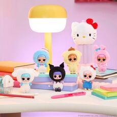 عروسک پولیشی دو رو LOL Surprise سری Loves Hello Kitty همراه با جاکلیدی, image 