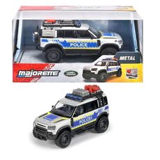 ماشین پلیس 12 سانتی فلزی Land Rover Defender 90 Majorette, image 