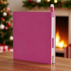 دفترچه یادداشت قفل دار و خودکار ژله ای بنفش IQ Lego, تنوع: 53563-Purple, image 