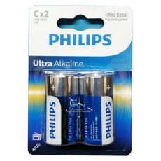 باتری سایز متوسط فیلیپس مدل Ultra Alkaline بسته 2 عددی, image 