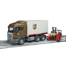 کامیون حمل بار Scania به همراه لیفت تراک‬‎ برودر Bruder, image 5