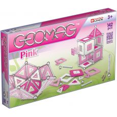 بازی مگنتی 142 قطعه‌ای جیومگ مدل Pink, image 