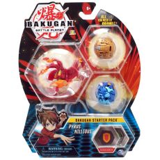 پک 3 تایی بازی نبرد باکوگان (Bakugan) مدل Pyrous Nillious, image 