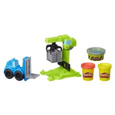 ست خمیربازی لیفتراک و جرثقیل Play Doh, تنوع: E5400EU40-Crane and Forklift, image 4