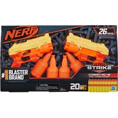 تفنگ دوقلو نرف Nerf Alpha Strike Cobra با 20 تیر و 4 بطری, image 