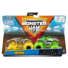 ماشین‌های دوقلو Monster Jam مدل Max-D & Alien Invasion با مقیاس 1:64, image 