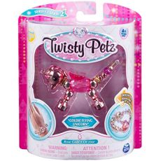 پک تکی دستبند درخشان Twisty Petz مدل Goldie flying unicorn, image 