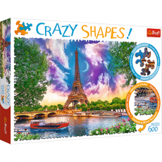 پازل 600 تکه ترفل مدل آسمان پاریس (Crazy Shapes), image 
