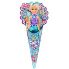 عروسک قیفی پری دریایی Sparkle Girlz مدل Mermaid (با دامن آبی), image 