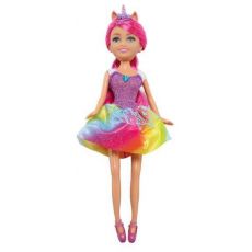 عروسک قیفی یونیکورن Sparkle Girlz مدل Rainbow Unicorn (با موی سرخابی), image 3