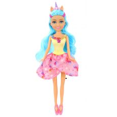 عروسک قیفی یونیکورن Sparkle Girlz مدل Rainbow Unicorn (با موی آبی), image 2