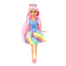 عروسک قیفی یونیکورن Sparkle Girlz مدل Rainbow Unicorn (با موی صورتی), image 2