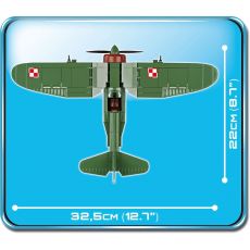 بلاک ساختنی کوبی مدل هواپیمای جنگنده PZL P.11C, image 6